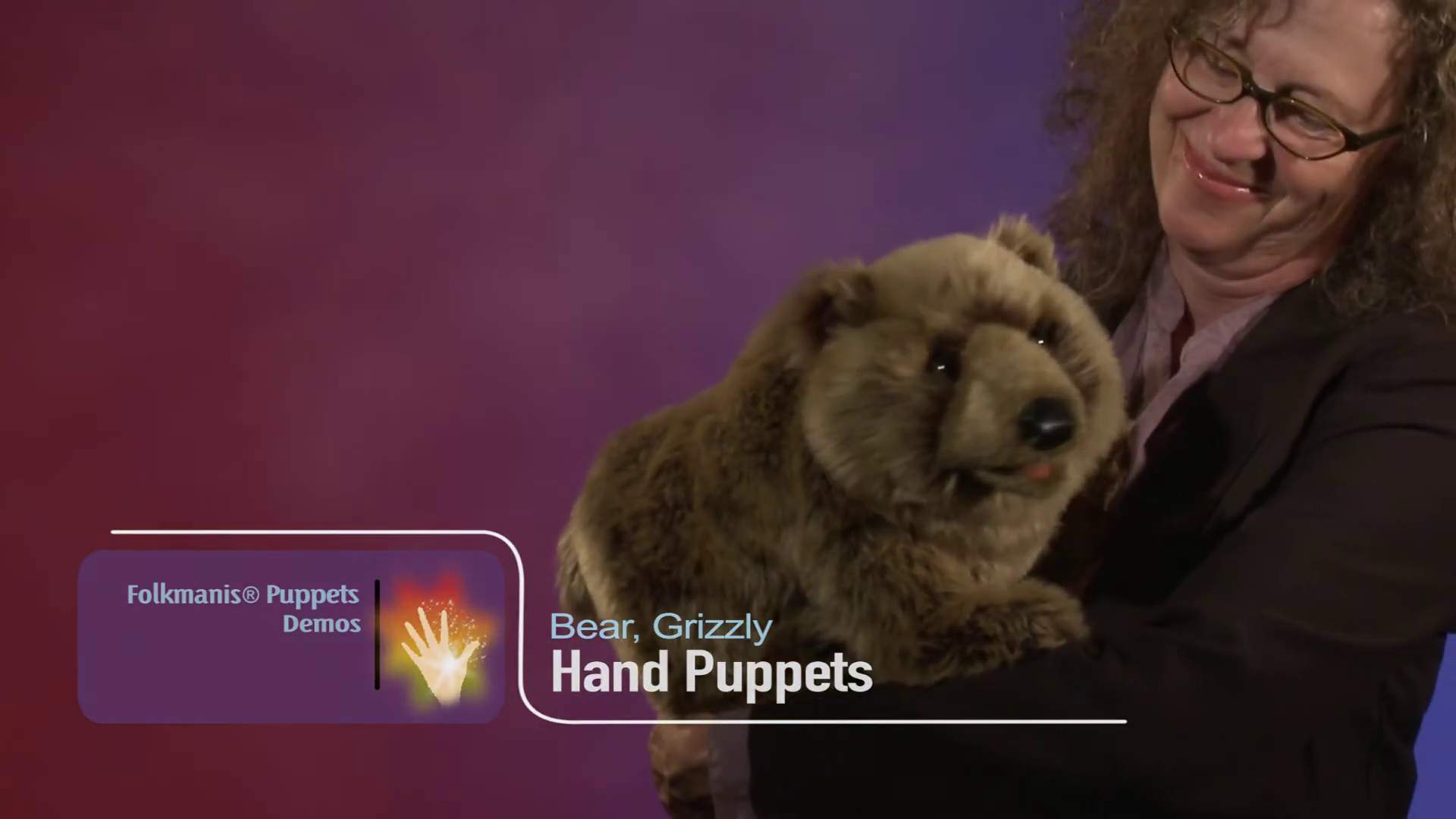 Folkmanis Grizzly Bear Hand Puppet Demo