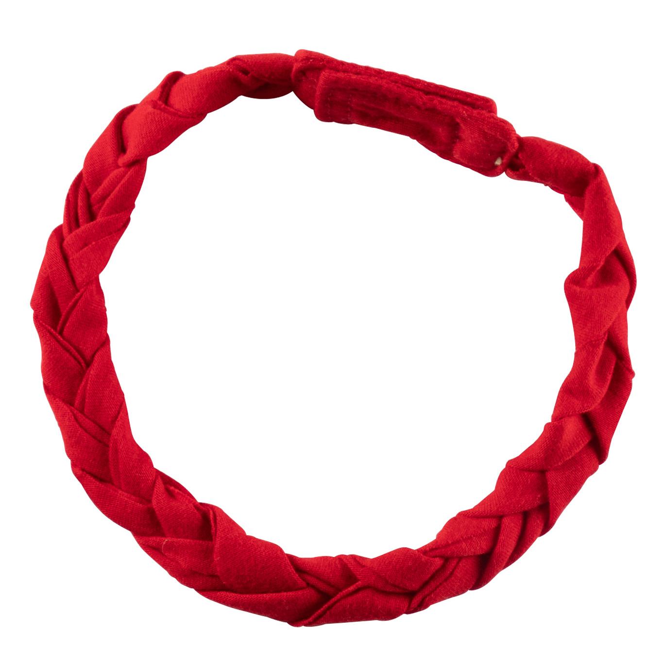 Joyk clothing set Colourful: red braided hairband with hook-and-loop fastener