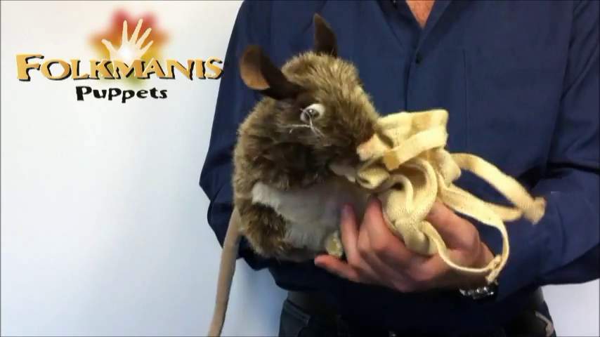 Folkmanis Pack Rat Hand Puppet Demo 2