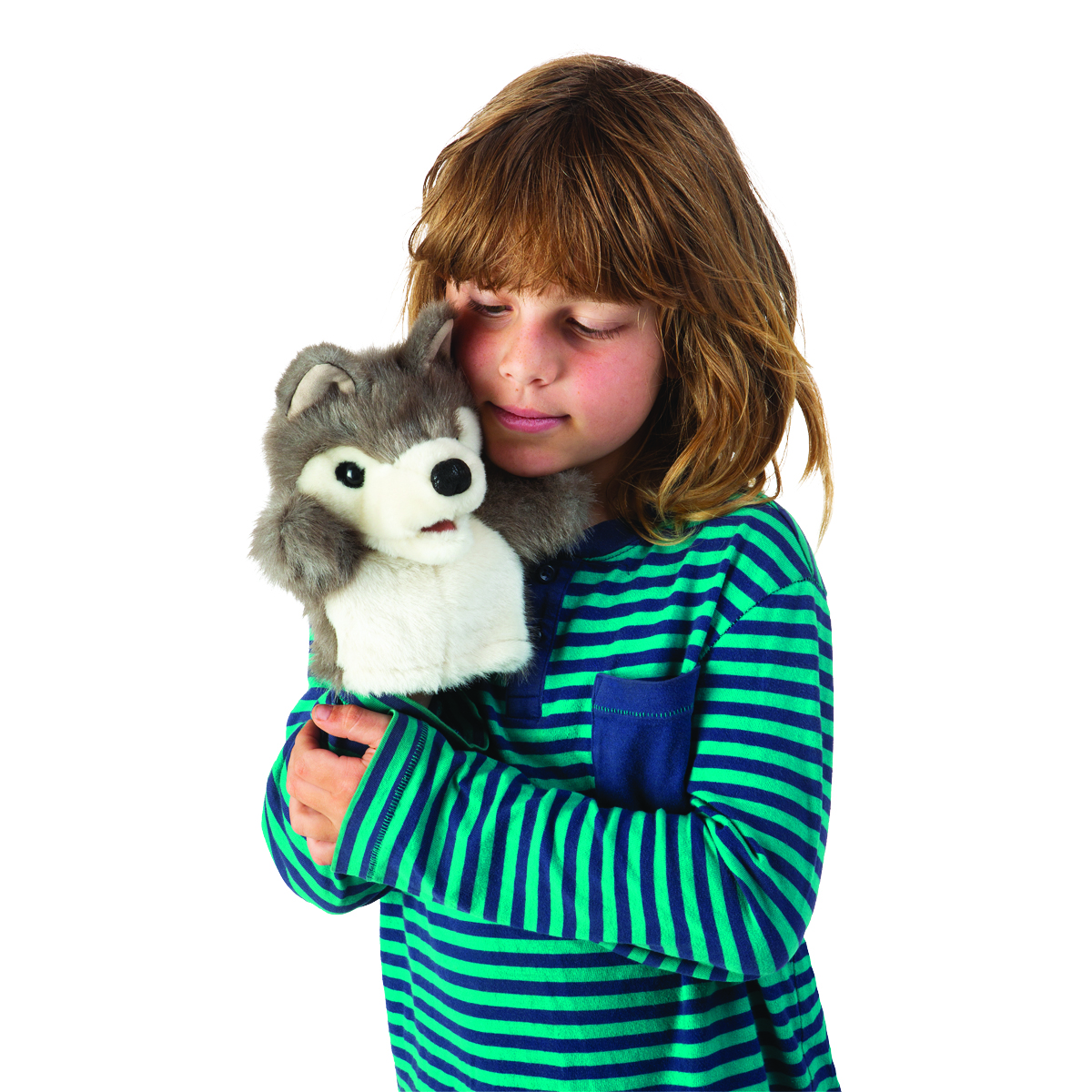 Folkmanis Little Wolf Hand Puppet (Small Stage Puppet) - Produktbild 4