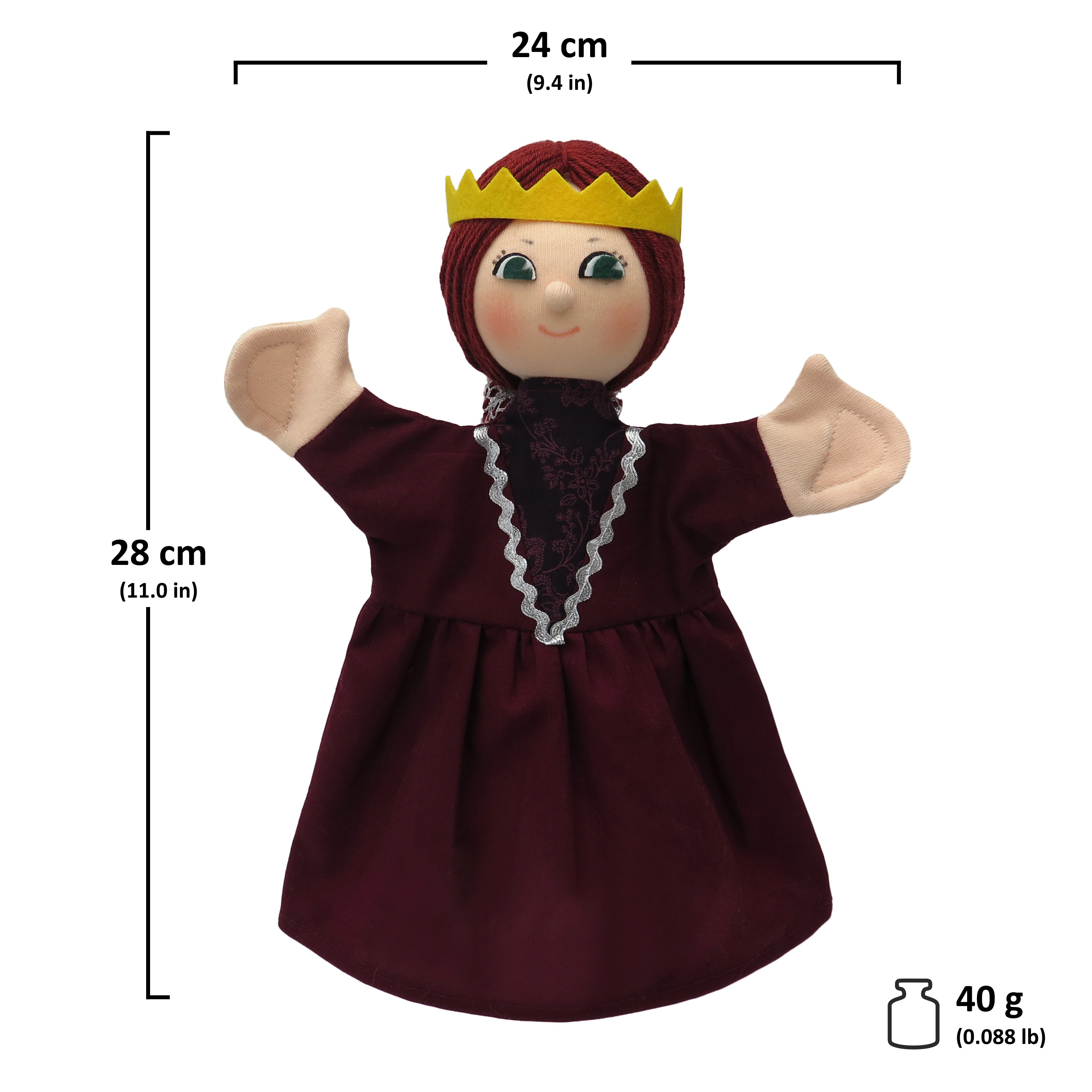 Punch and Judy Hand Puppet Queen Isabel - munabo - Produktbild 2