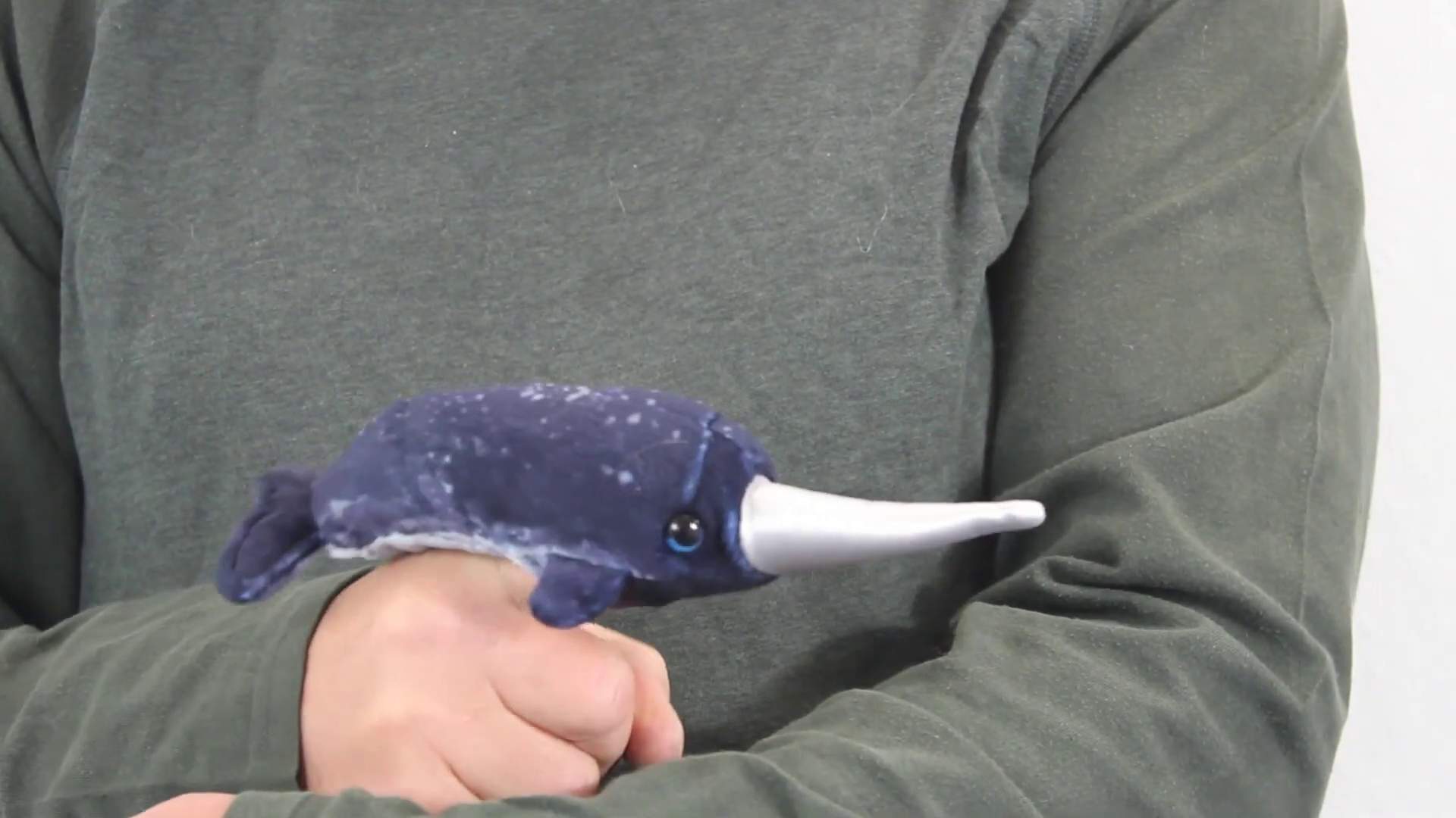 Folkmanis Mini Narwhal Finger Puppet Demo