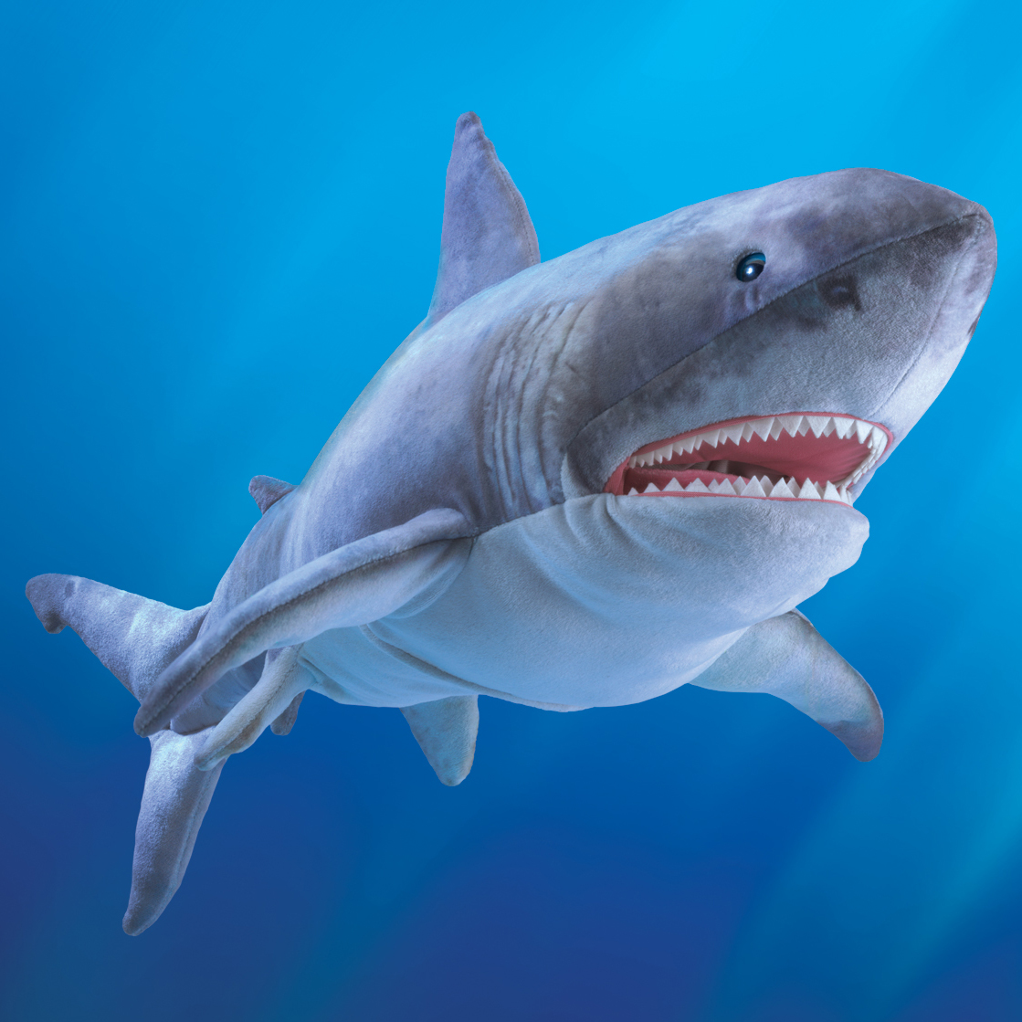 Folkmanis Great White Shark Hand Puppet - Produktbild 3