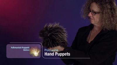 Folkmanis Porcupine Hand Puppet Demo