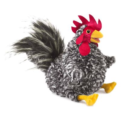 Folkmanis Barred Rock Rooster Hand Puppet