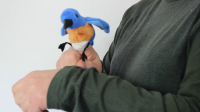 Folkmanis Mini Bluebird Finger Puppet Demo 2