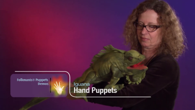 Folkmanis Iguana Hand Puppet Demo