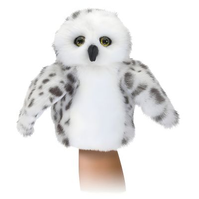 Folkmanis Little Snowy Owl Hand Puppet (Small Stage Puppet)