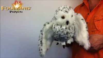 Folkmanis Snowy Owl Hand Puppet Demo 2