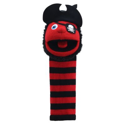 Monster sock hand puppet pirate with sound - Puppet Company