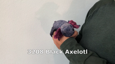 Folkmanis Large Axolotl, Black Finger Puppet Demo