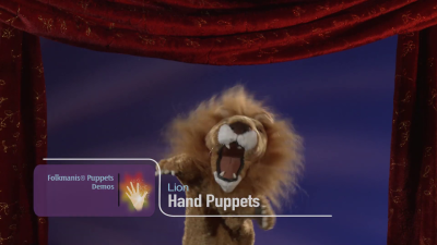 Folkmanis Lion Hand Puppet (Stage Puppet) Demo