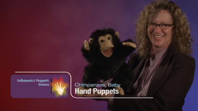 Folkmanis Baby Chimpanzee Hand Puppet Demo