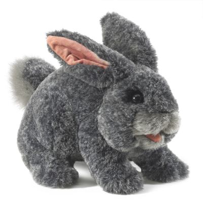 Folkmanis Grey Bunny Hand Puppet