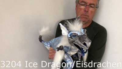 Folkmanis Ice Dragon Hand Puppet Demo 2