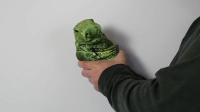 Folkmanis Little T-Rex Hand Puppet (Small Stage Puppet) Demo