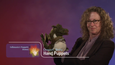 Folkmanis Baby Dragon Hand Puppet Demo