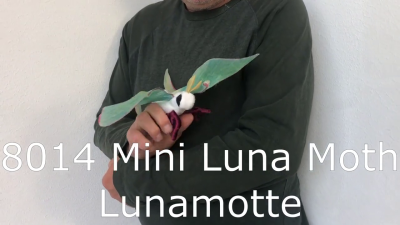 Folkmanis Mini Luna Moth Finger Puppet Demo