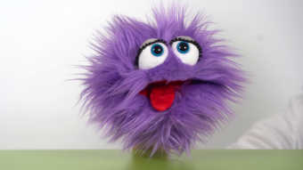 Living Puppets hand puppet Flob (purple) Demo