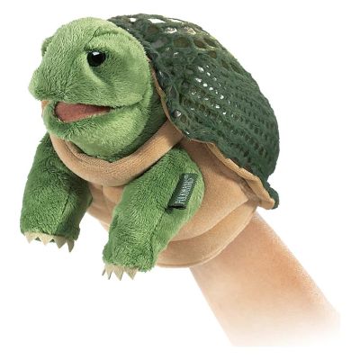 Folkmanis Little Turtle Hand Puppet (Small Stage Puppet)