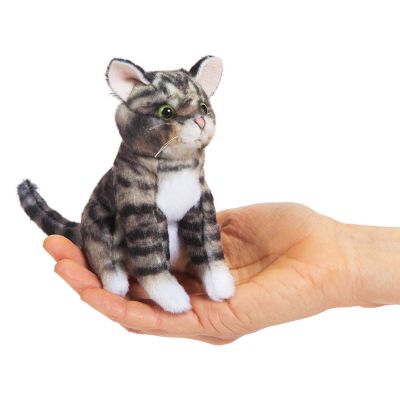 Folkmanis Mini Tabby Cat Finger Puppet