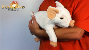 Folkmanis Piglet Hand Puppet Demo 2