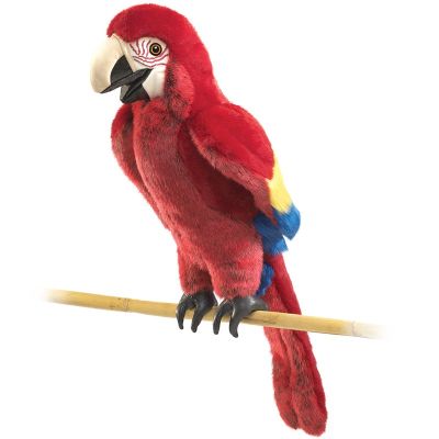 Folkmanis Scarlet Macaw Hand Puppet