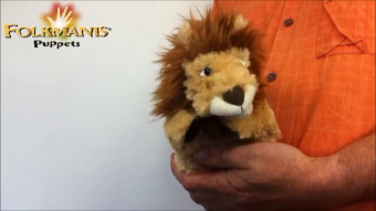 Folkmanis Little Lion Hand Puppet (Small Stage Puppet) Demo