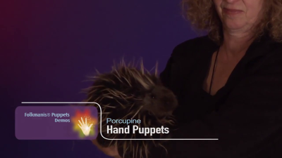 Folkmanis Porcupine Hand Puppet Demo 2