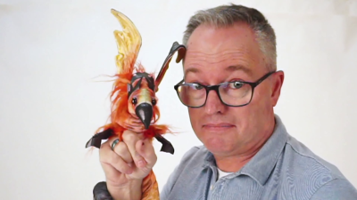 Folkmanis Phoenix Wristlet Finger Puppet Demo