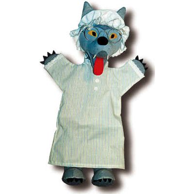 Punch and Judy Hand Puppet Wolf in Disguise (large) - munabo