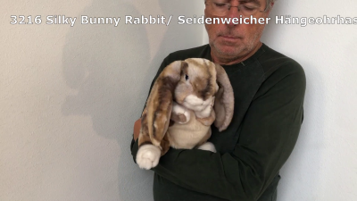 Folkmanis Silky Bunny Rabbit Hand Puppet Demo