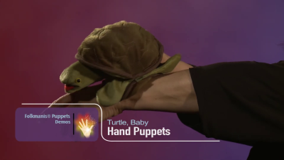 Folkmanis Baby Turtle Hand Puppet Demo