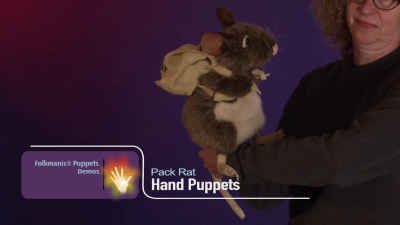 Folkmanis Pack Rat Hand Puppet Demo
