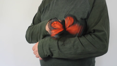 Folkmanis Mini Monarch Butterfly Finger Puppet Demo