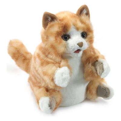 Folkmanis Orange Tabby Kitten Hand Puppet