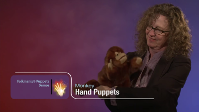 Folkmanis Monkey Hand Puppet Demo