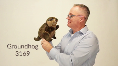 Folkmanis Groundhog Hand Puppet Demo 2