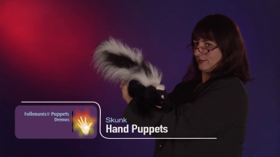Folkmanis Skunk Hand Puppet Demo