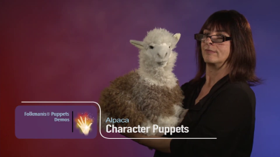 Folkmanis Alpaca Hand Puppet Demo