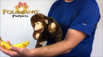 Folkmanis Monkey Hand Puppet Demo 2