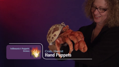 Folkmanis Hermit Crab Hand Puppet Demo