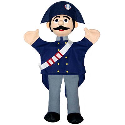 Punch and Judy Hand Puppet Gendarme - munabo