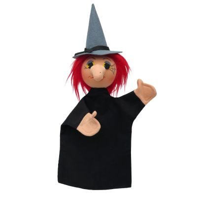 Punch and Judy Hand Puppet Witch (black) - munabo