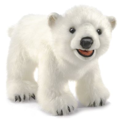 Folkmanis Polar Bear Cub Hand Puppet