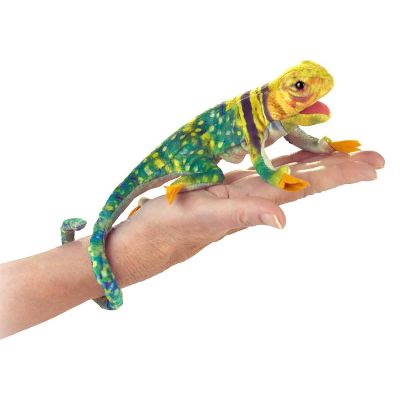 Folkmanis Mini Collared Lizard Finger Puppet