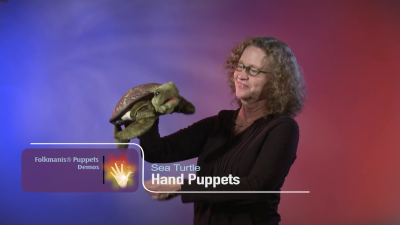 Folkmanis Sea Turtle Hand Puppet Demo