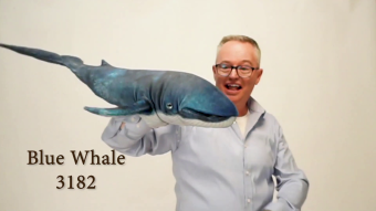 Folkmanis Blue Whale Hand Puppet Demo
