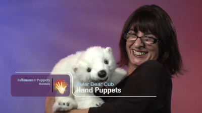 Folkmanis Polar Bear Cub Hand Puppet Demo