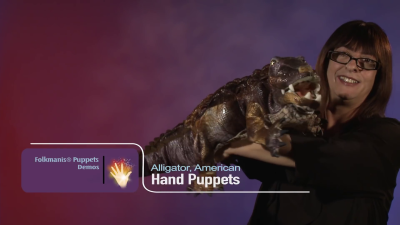 Folkmanis American Alligator Hand Puppet Demo